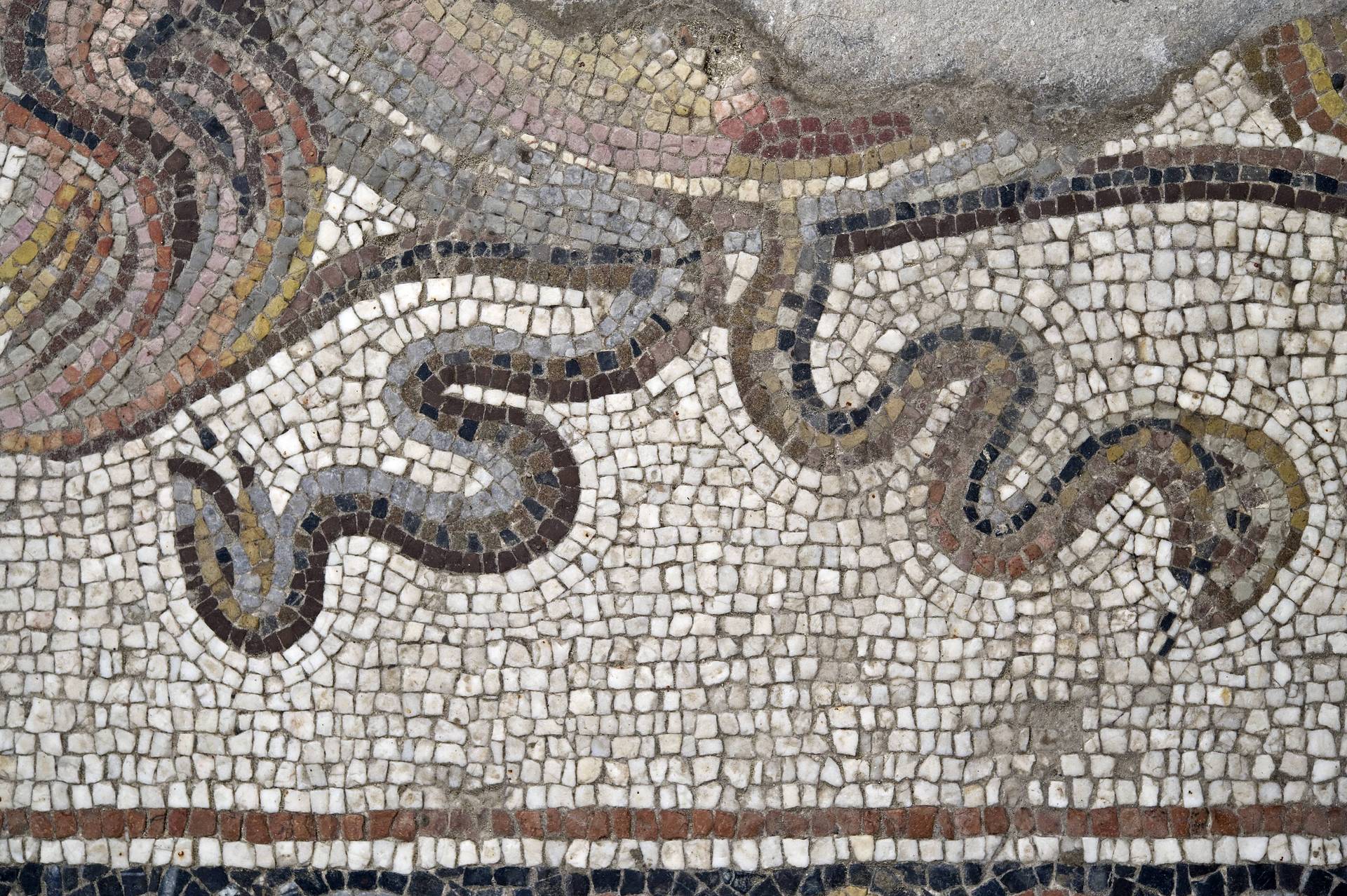Mosaikausschnitte aus dem Domgrabungsmuseum